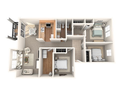 Yarrowood Highlands 3 Bed 2 Bath Floor Plan